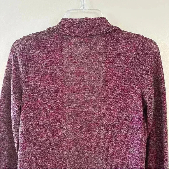 Kirra‎ Purple Open Front Cardigan Sweater Size Large Long Cuffed Sleeve Pockets - Picture 11 of 14